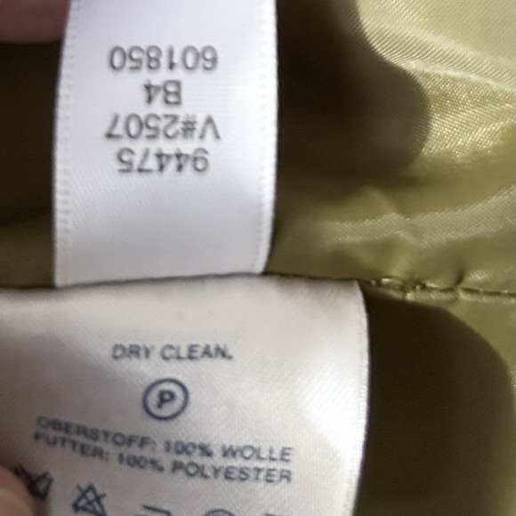 90s LANDS' END Wool Blazer Green Plaid Women's Jacket Size 10 Vintage Preppy - Picture 9 of 9